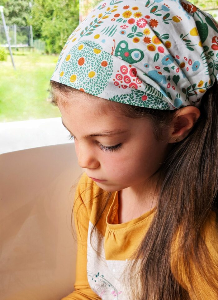 Bandeau fichu enfant, headband, 50 coloris – Image 6