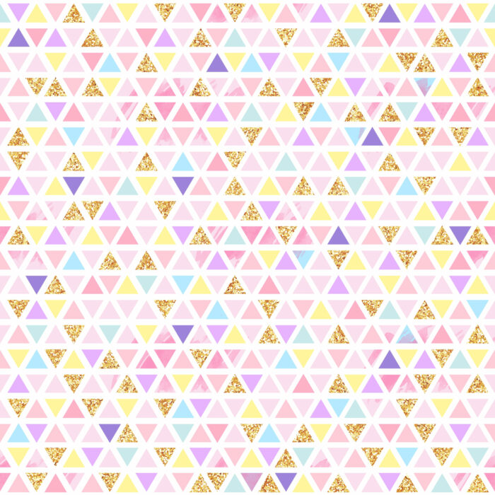 Tissu Imprimé Girly Triangles Pastel, 10 tissus au choix