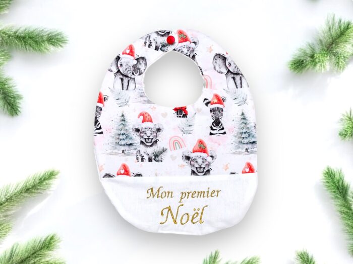 Bavoir Bébé Mon Premier Noel 0-18 mois