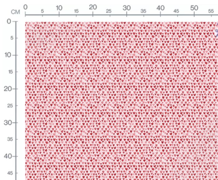 Tissu Imprimé Saint Valentin Coeurs Mini, 11 tissus au choix – Image 3