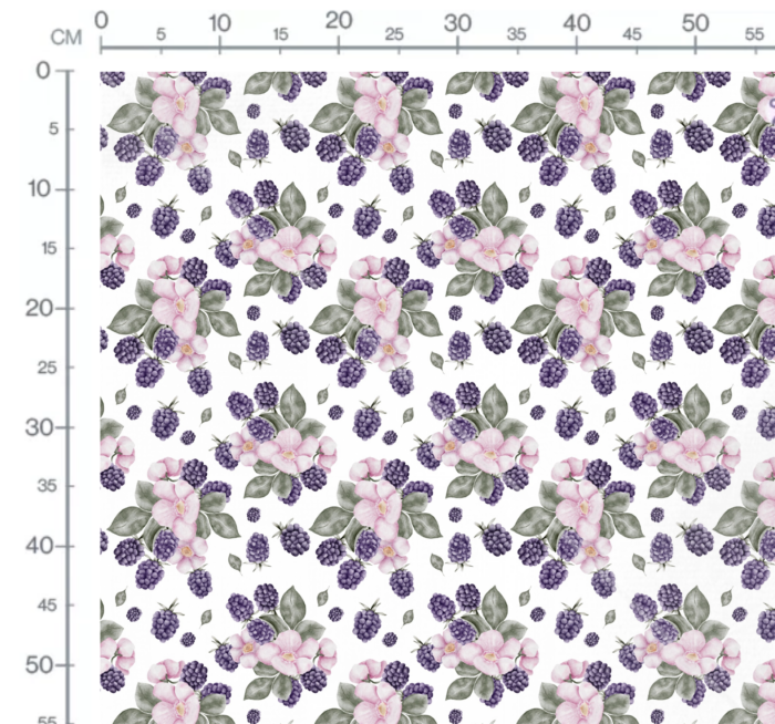 Tissu Imprimé Fruits Mures Fleuries, 10 tissus au choix – Image 3