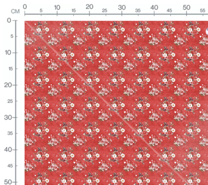 Tissu Imprimé Saint Valentin Fleuri Je T'aime, 11 tissus au choix – Image 3