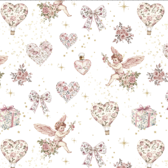 Tissu Exclusif Saint Valentin Vintage, 11 tissus au choix