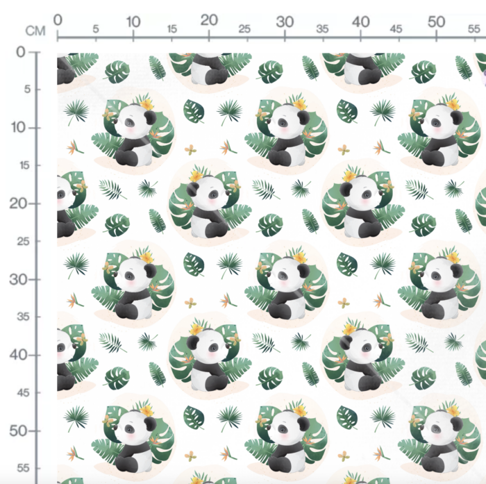 Tissu Exclusif Monstera Panda, 11 tissus au choix – Image 3