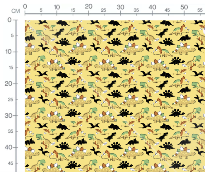 Tissu Imprimé Dinosaure Soleil, 10 tissus au choix – Image 3