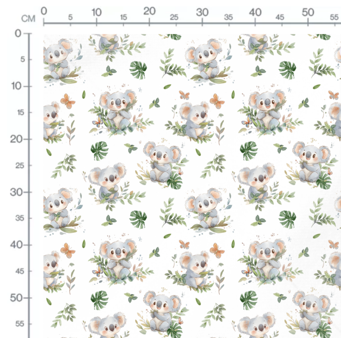 Tissu Exclusif Koala et Feuilles, 11 tissus au choix – Image 3