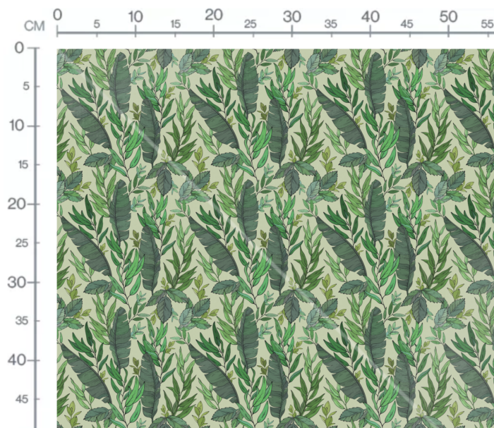 Tissu Imprimé Feuilles Bananier Vert,  10 tissus au choix – Image 3