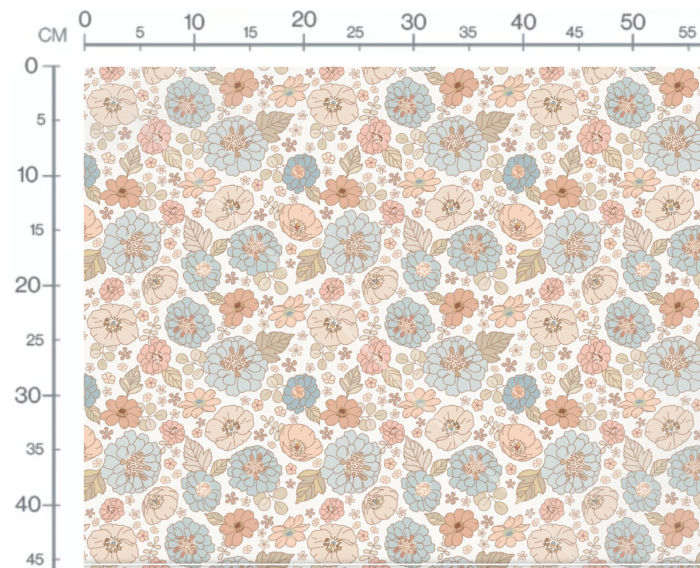 Tissu Imprimé Fleuri Poesie Pastel, 10 tissus au choix – Image 3
