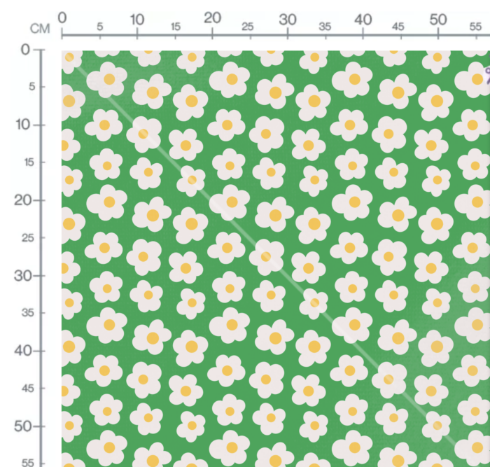 Tissu Imprimé Fleurs Simplicite Vert, 10 tissus au choix – Image 3