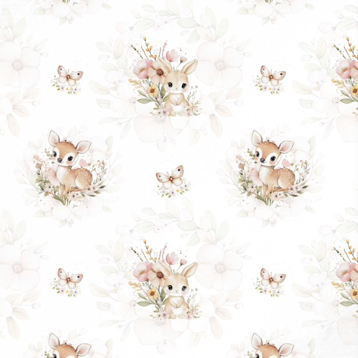 Tissu Exclusif Lapin Biche Papillon, 11 tissus au choix