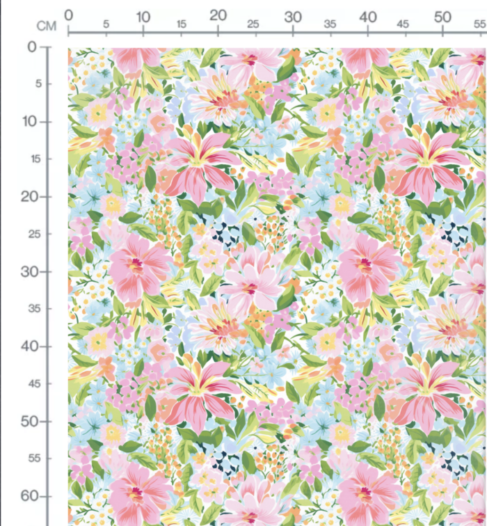 Tissu Imprimé Fleurs de Printemps Leonie, 10 tissus au choix – Image 4