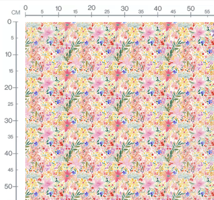 Tissu Imprimé Fleurs de Printemps Yasmine, 10 tissus au choix – Image 3