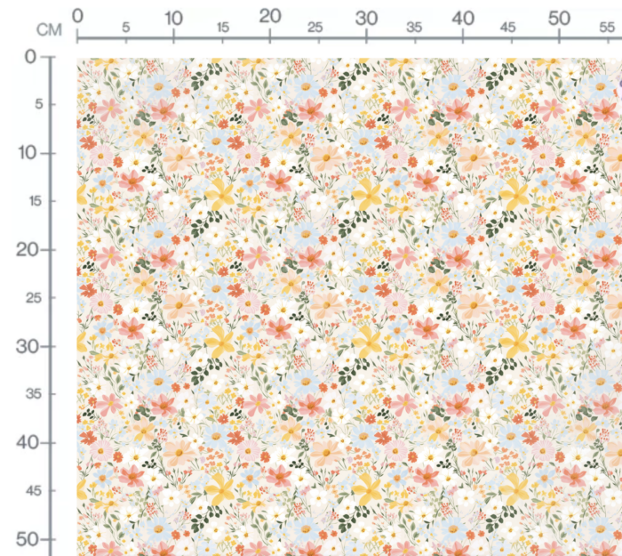 Tissu Imprimé Fleurs de Printemps Laura, 10 tissus au choix – Image 3