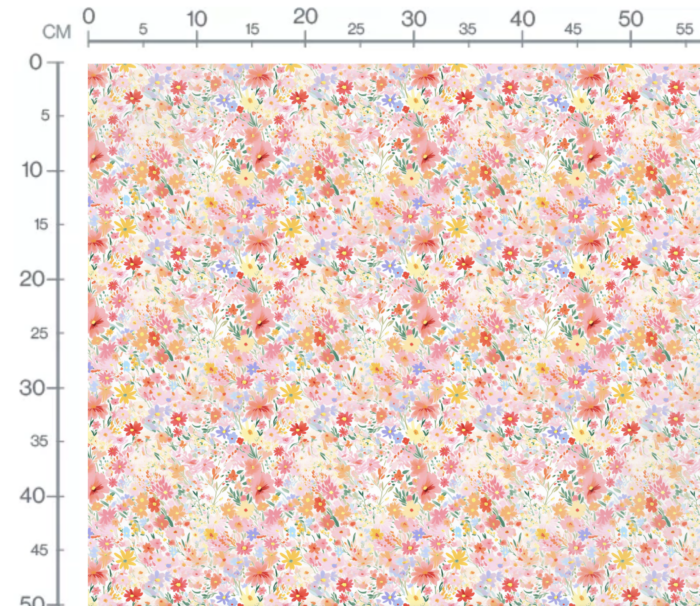 Tissu Imprimé Fleurs de Printemps Lea, 10 tissus au choix – Image 3