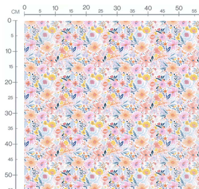 Tissu Imprimé Fleurs de Printemps Roxane, 10 tissus au choix – Image 3