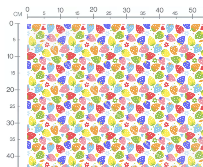 Tissu Imprimé Fraises Couleurs, 10 tissus au choix – Image 3