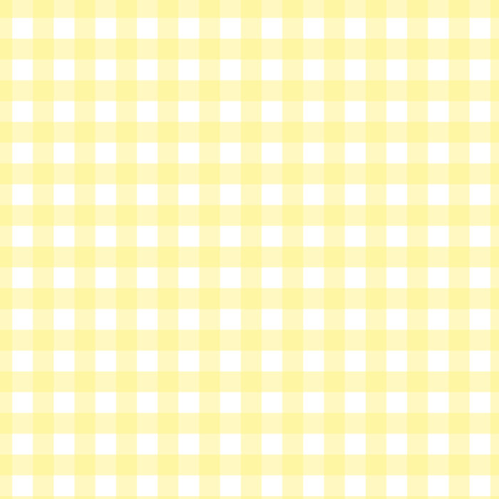 Tissu Imprimé Vichy 05 Jaune Pastel, 10 tissus au choix