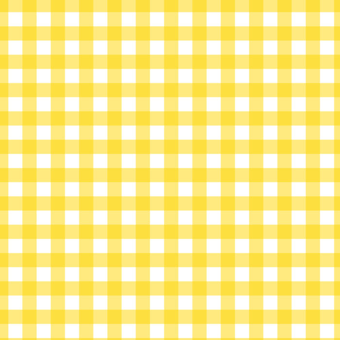 Tissu Imprimé Vichy 02 Jaune Soleil, 10 tissus au choix